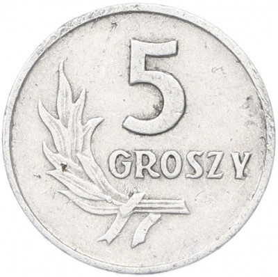 5 грошей 1959 года Польша