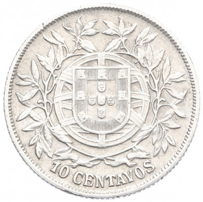 10 сентаво 1915 года Португалия