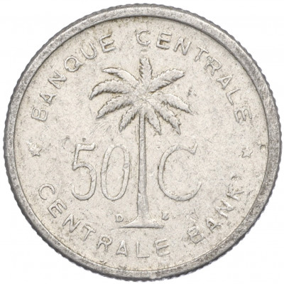 50 сантимов 1955 года Руанда-Урунди