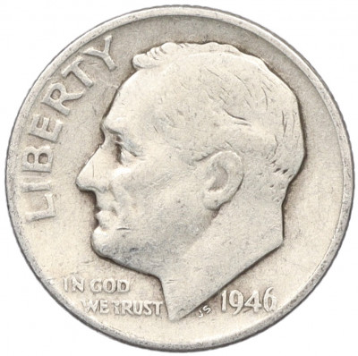 1 дайм (10 центов) 1946 года США