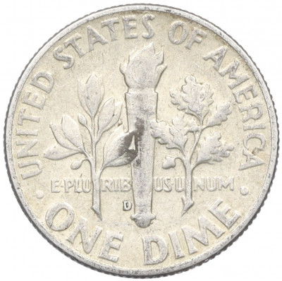 1 дайм (10 центов) 1964 года D США