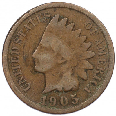1 цент 1905 года США