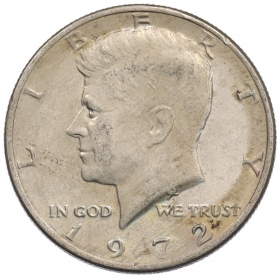 1/2 доллара (50 центов) 1972 года США