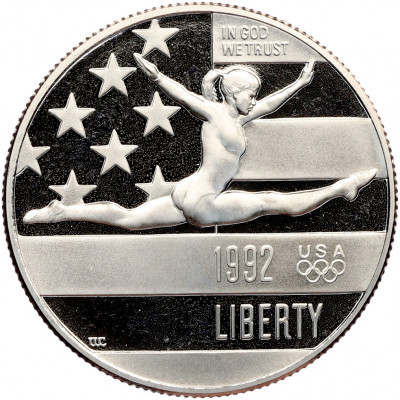 1/2 доллара (50 центов) 1992 года S США «XXV летние Олимпийские Игры 1992 в Барселоне»