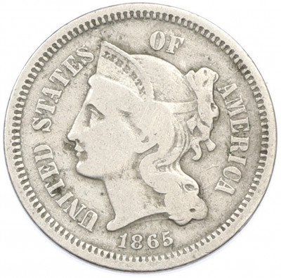 3 цента 1865 года США