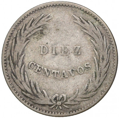 10 сентаво 1914 года Сальвадор