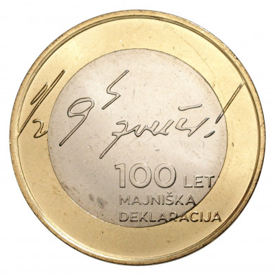 3 евро 2017 года Словения «100 лет майской декларации»
