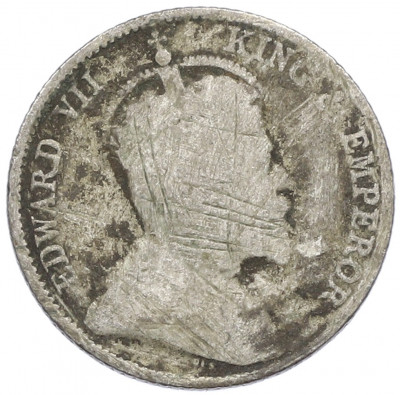 10 центов 1910 года Стрейтс Сетлментс
