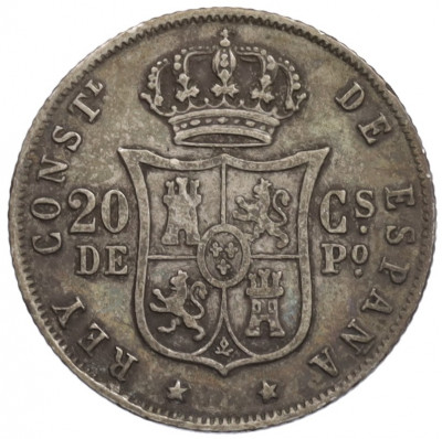 20 сентимо 1883 года Испанские Филиппины