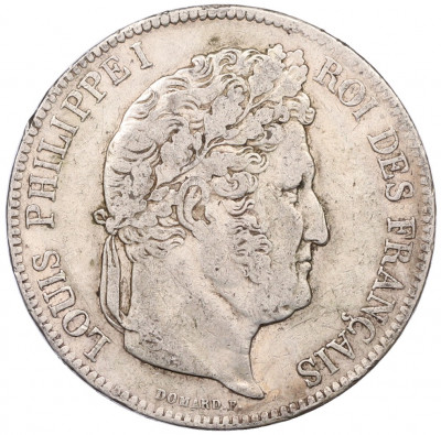 5 франков 1837 года W Франция