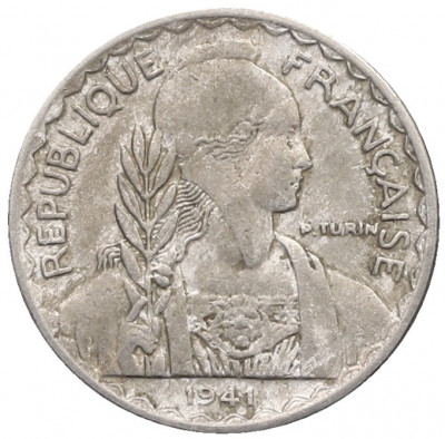 10 сантимов 1941 года Французский Индокитай