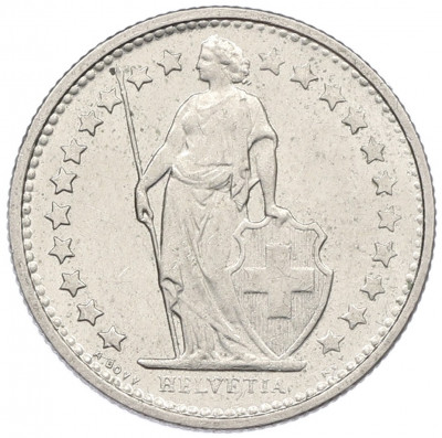 1/2 франка 1974 года Швейцария