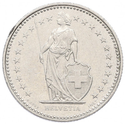 1/2 франка 1990 года Швейцария