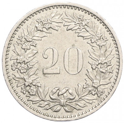 20 раппенов 1975 года Швейцария