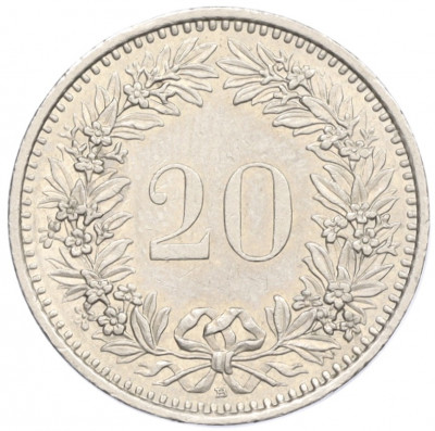 20 раппенов 1993 года Швейцария
