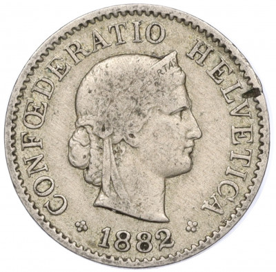 5 раппенов 1882 года Швейцария