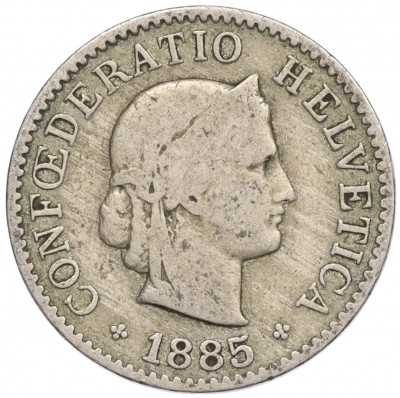 5 раппенов 1885 года Швейцария