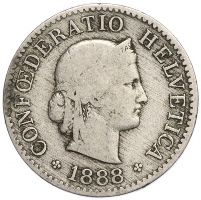 5 раппенов 1888 года Швейцария