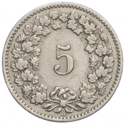 5 раппенов 1894 года Швейцария