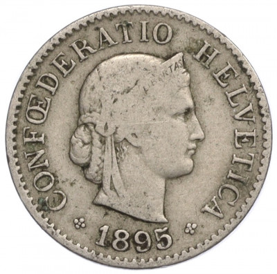 5 раппенов 1895 года Швейцария