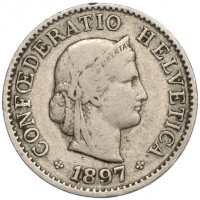 5 раппенов 1897 года Швейцария