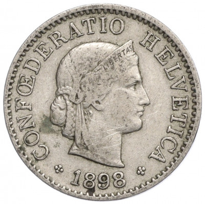 5 раппенов 1898 года Швейцария