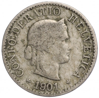 5 раппенов 1901 года Швейцария