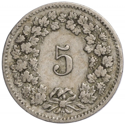 5 раппенов 1901 года Швейцария