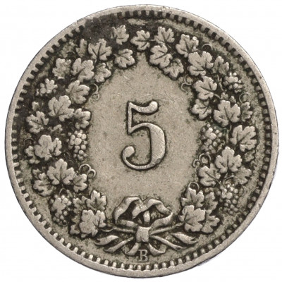 5 раппенов 1902 года Швейцария