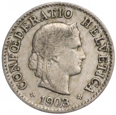 5 раппенов 1903 года Швейцария