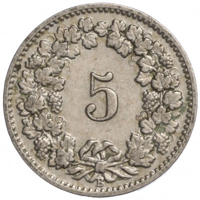 5 раппенов 1903 года Швейцария