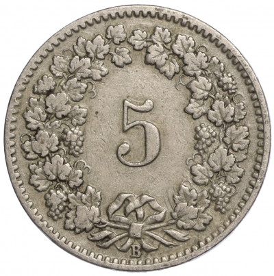 5 раппенов 1904 года Швейцария