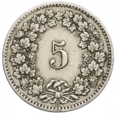 5 раппенов 1906 года Швейцария