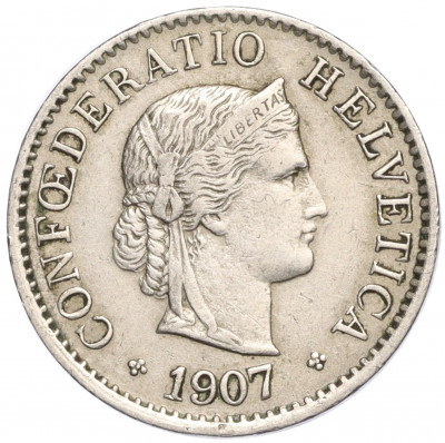 5 раппенов 1907 года Швейцария