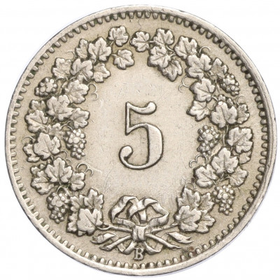 5 раппенов 1907 года Швейцария