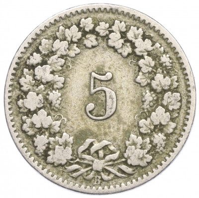 5 раппенов 1908 года Швейцария
