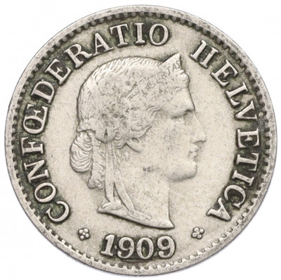 5 раппенов 1909 года Швейцария