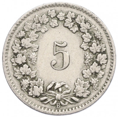 5 раппенов 1909 года Швейцария
