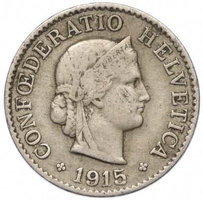 5 раппенов 1915 года Швейцария