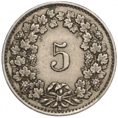 5 раппенов 1921 года Швейцария