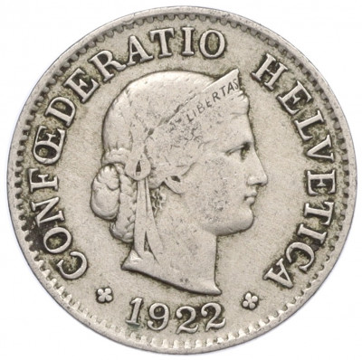 5 раппенов 1922 года Швейцария