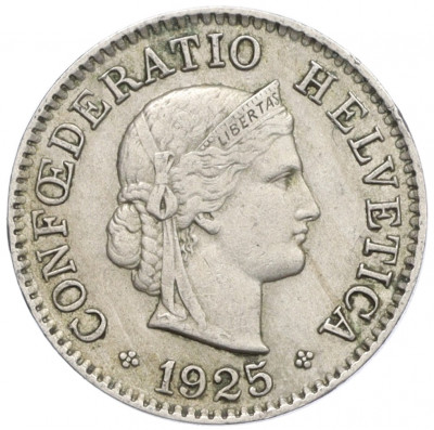 5 раппенов 1925 года Швейцария