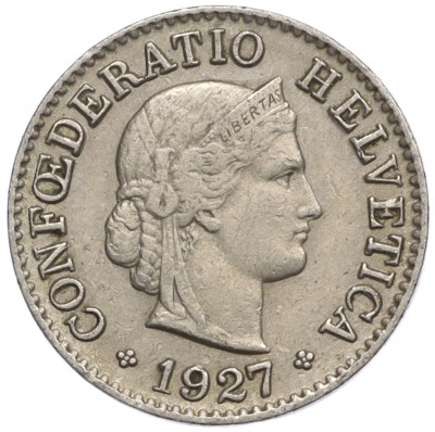 5 раппенов 1927 года Швейцария