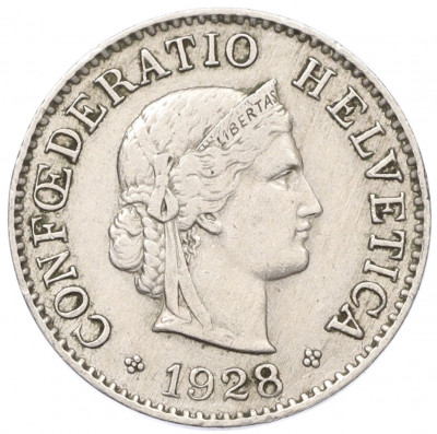 5 раппенов 1928 года Швейцария