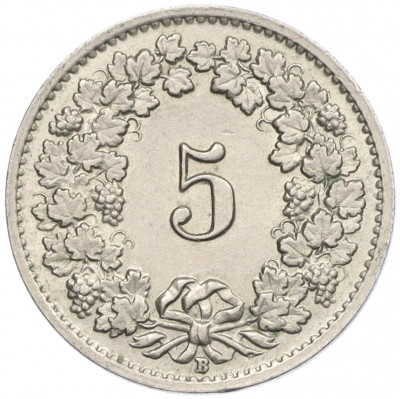 5 раппенов 1955 года Швейцария
