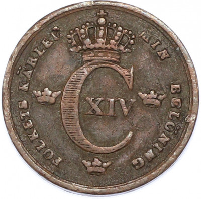 1/6 скиллинга 1836 года Швеция