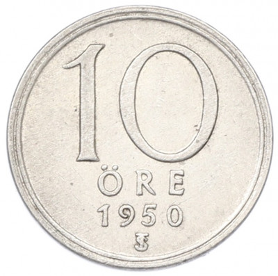 10 эре 1950 года Швеция