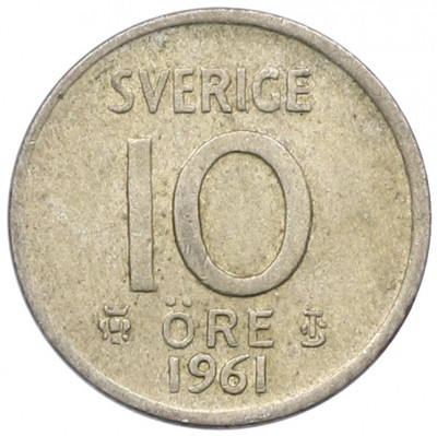10 эре 1961 года Швеция