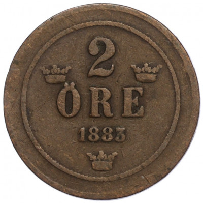 2 эре 1883 года Швеция