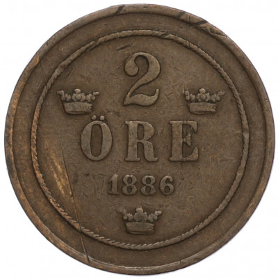 2 эре 1886 года Швеция